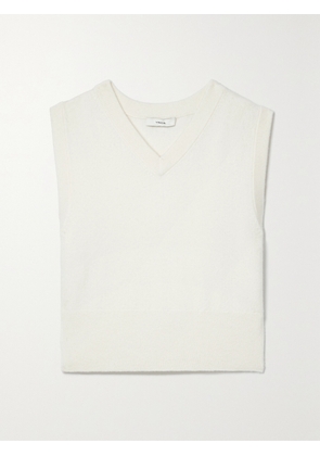 VINCE - Cropped Wool-blend Vest - Off-white - x small,small,medium,large,x large