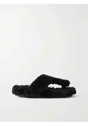 LOEWE - Shearling Sandals - Black - IT35,IT36,IT37,IT38,IT39,IT40,IT41