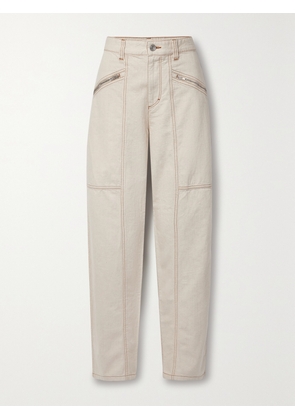 Isabel Marant - Fanny Paneled High-rise Wide-leg Jeans - Ecru - FR 34,FR 36,FR 38,FR 40,FR 42,FR 44