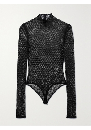 KHAITE - Fena Crocheted Bodysuit - Black - x small,small,medium,large