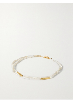 Pacharee - Soong Gold-plated Pearl Necklace - White - One size