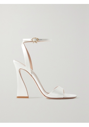 Gianvito Rossi - Aura 105 Satin Sandals - White - IT35,IT36,IT36.5,IT37,IT37.5,IT38,IT38.5,IT39,IT39.5,IT40,IT40.5,IT41,IT41.5,IT42
