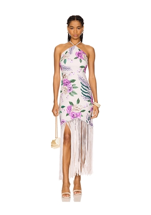 Agua Bendita x REVOLVE Allis Midi Dress in White. Size M. Also in S.