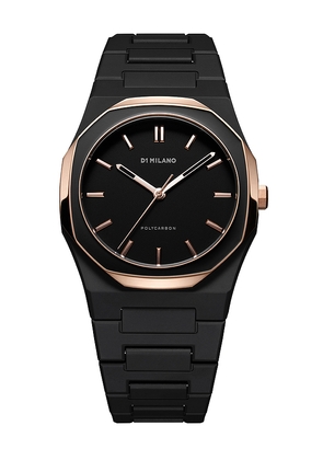 D1 Milano Polycarbon 37mm Watch in Black.