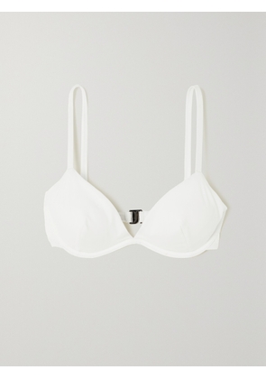 FORM AND FOLD - + Net Sustain D-g The Triangle Recycled Underwired Bikini Top - Ivory - 32D,34D,36D,38D,32DD,34DD,36DD,38DD,30E,32E,34E,36E,38E,30F,32F,34F,36F,38F,30FF,32FF,34FF,36FF,30G,32G,34G,36G