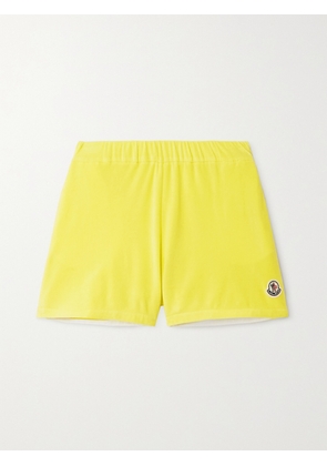 Moncler - Cotton-blend Terry Shorts - Yellow - xx small,x small,small,medium,large,x large,xx large