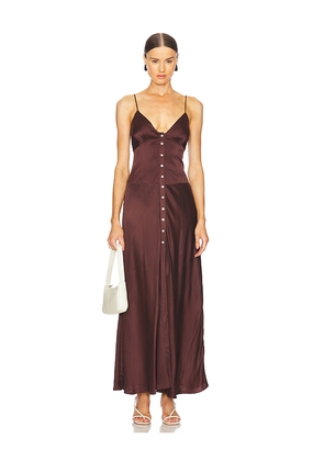 Bec + Bridge Kaia V Dress in Chocolate. Size 10/M. Also in 8/S.