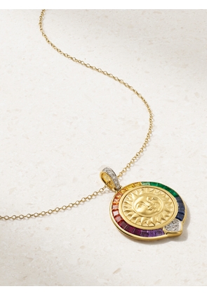 Marina B - Soleil Rainbow 18-karat Gold Multi-stone Necklace - One size