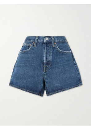 AGOLDE - Parker Long Clean Organic Denim Shorts - Blue - 23,24,25,26,27,28,29,30,31,32