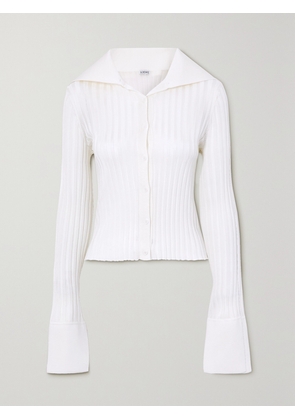 LOEWE - Ribbed-knit Cardigan - White - x small,small,medium,large