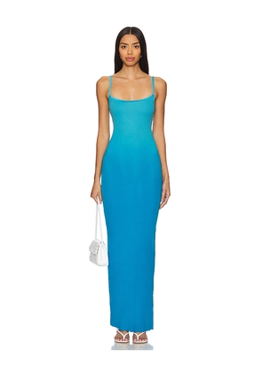 COTTON CITIZEN Verona Spaghetti Maxi Dress in Blue. Size L. Also in M.