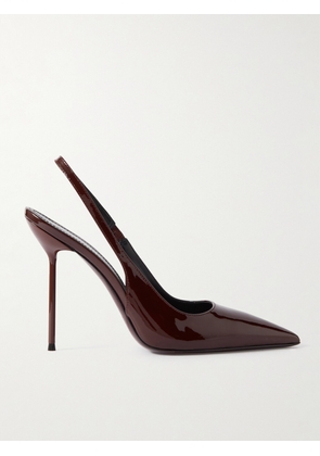 Paris Texas - Lidia Patent-leather Slingback Pumps - Burgundy - IT35,IT35.5,IT36,IT36.5,IT37,IT37.5,IT38,IT38.5,IT39,IT39.5,IT40,IT40.5,IT41,IT42