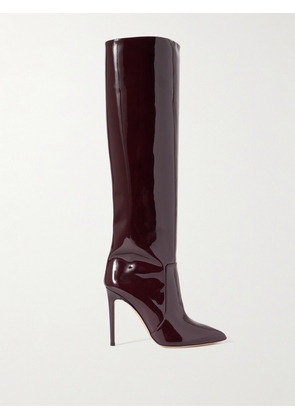 Paris Texas - Stiletto Patent-leather Knee Boots - Burgundy - IT36,IT36.5,IT37,IT37.5,IT38,IT38.5,IT39,IT39.5,IT40,IT40.5,IT41,IT41.5,IT42