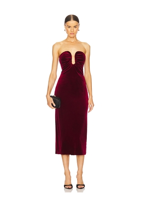 ASTR the Label Arista Dress in Wine. Size XL. Also in L.