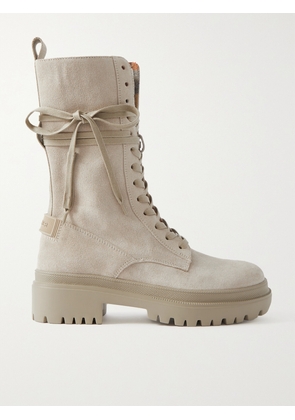 BOGNER - Chesa Alpina Lace-up Suede Boots - Ivory - IT35,IT36,IT37,IT38,IT39,IT40,IT41,IT42