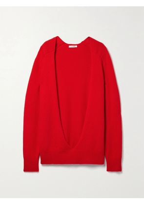 The Row - Chevro Cutout Cashmere Sweater - Red - x small,small,medium,large,x large