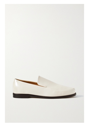 KHAITE - Alessio Glossed-leather Loafers - Off-white - IT36,IT37,IT37.5,IT38,IT38.5,IT39,IT39.5,IT40,IT40.5,IT41