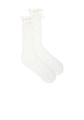 Casa Clara Kaili Socks in White.