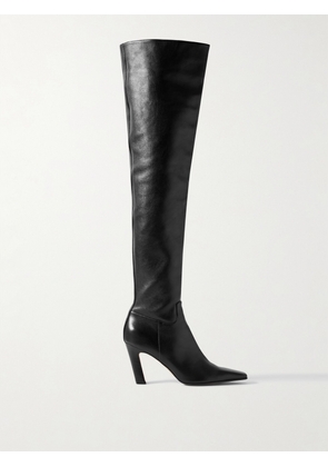 KHAITE - Marfa Leather Over-the-knee Boots - Black - IT36,IT36.5,IT37,IT37.5,IT38,IT38.5,IT39,IT39.5,IT40,IT40.5,IT41
