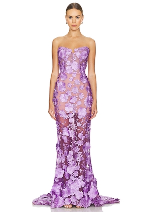 Bronx and Banco Jasmine Gown in Fuchsia. Size M. Also in XS, S, L, XL.