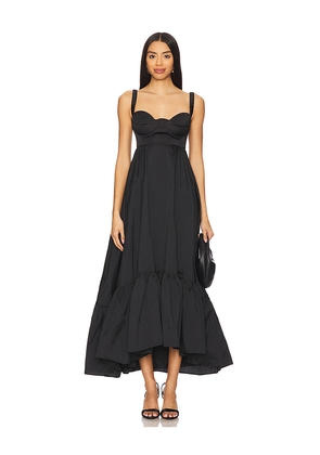 Anna October Black Swan Maxi Dress in Black. Size L. Also in XS, S, M.