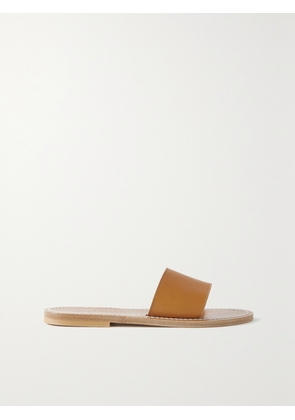K Jacques St Tropez - + Net Sustain Anacapri Leather Slides - Brown - IT35,IT36,IT37,IT38,IT39,IT40,IT41,IT42