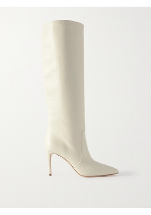 Paris Texas - Stiletto Leather Knee Boots - Cream - IT35,IT35.5,IT36,IT36.5,IT37,IT37.5,IT38,IT38.5,IT39,IT39.5,IT40,IT40.5,IT41,IT42