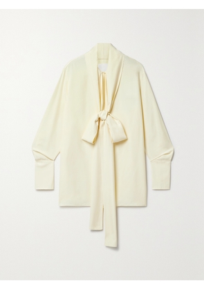 Givenchy - Pussy-bow Silk Blouse - Yellow - FR 34,FR 36,FR 38,FR 40,FR 42