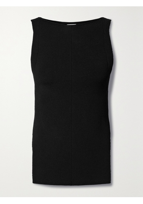 KHAITE - Evelyn Ribbed-knit Tank - Black - x small,small,medium,large,x large
