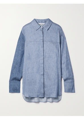PARTOW - Juliette Two-tone Chambray Shirt - Blue - US0,US2,US4,US6,US10
