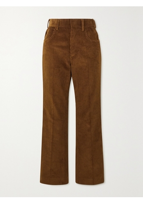 PETAR PETROV - Cropped Cotton-corduroy Skinny Pants - Brown - FR 34,FR 36,FR 38,FR 40,FR 42,FR 44
