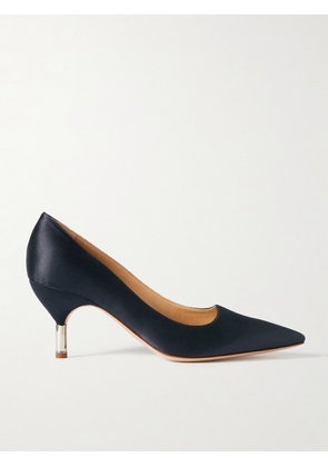 Gabriela Hearst - + Net Sustain Inaya Embellished Satin Pumps - Blue - IT35,IT36,IT37,IT37.5,IT38,IT38.5,IT39,IT39.5,IT40,IT40.5,IT41,IT42
