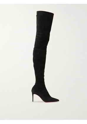 Christian Louboutin - Kate Botta 85 Suede Over-the-knee Boots - Black - IT36,IT36.5,IT37,IT37.5,IT38,IT38.5,IT39,IT39.5,IT40,IT40.5,IT41,IT41.5,IT42