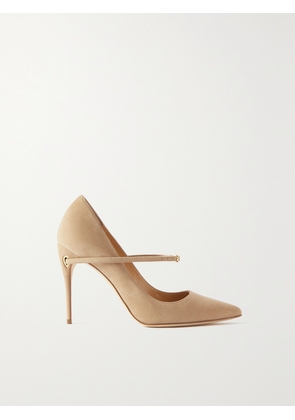 Jennifer Chamandi - Lorenzo 105 Suede Pumps - Neutrals - IT36,IT36.5,IT37,IT37.5,IT38,IT38.5,IT39,IT39.5,IT40,IT40.5,IT41,IT41.5,IT42