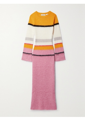 ZANKOV - Matilda Striped Brushed Knitted Maxi Dress - Multi - x small,small,medium,large