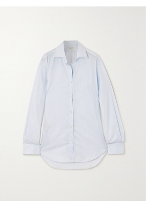 Giuliva Heritage - + Net Sustain The Husband Striped Cotton-poplin Shirt - Blue - IT36,IT38,IT40,IT42,IT44,IT46