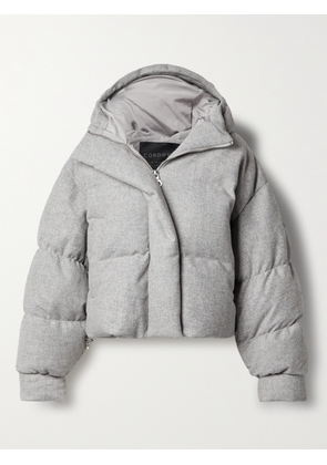 Cordova - Aomori Hooded Quilted Down Ski Jacket - Gray - x small,small,medium,large