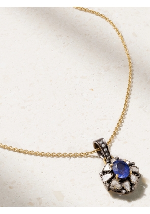 Amrapali London - 18-karat Rhodium-plated Gold, Diamond And Sapphire Necklace - One size