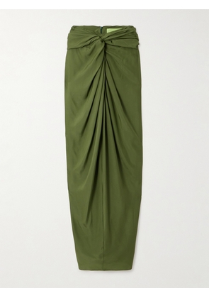 GAUGE81 - Usuki Silk-satin Pareo - Green - EU 34,EU 36,EU 38,EU 40,EU 42