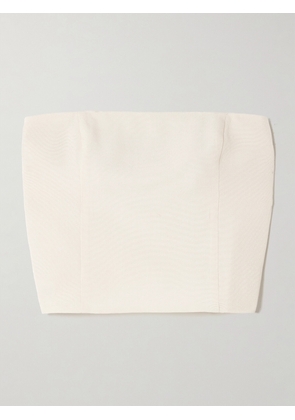 GAUGE81 - Tona Cropped Strapless Crepe Top - Off-white - EU 34,EU 36,EU 38,EU 40,EU 42,EU 44