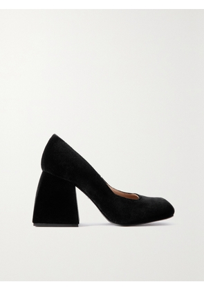 NODALETO - Bulla Tacha Velvet Pumps - Black - IT35,IT36,IT36.5,IT37,IT37.5,IT38,IT38.5,IT39,IT39.5,IT40,IT40.5,IT41