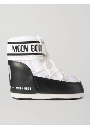 Moon Boot - Icon Low Shell And Faux Leather Snow Boots - White - 33/35,42/44,36/38,39/41