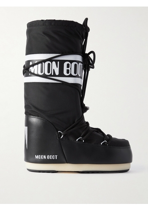 Moon Boot - Icon Shell And Faux Leather Snow Boots - Black - EU 35/38,EU 39/41,EU 42/44