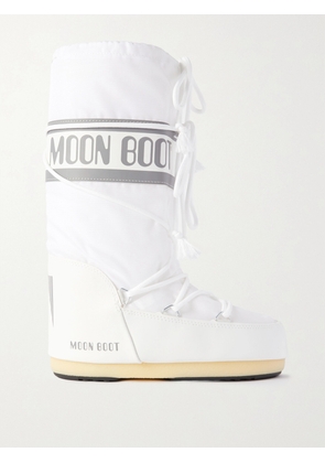 Moon Boot - Icon Shell And Faux Leather Snow Boots - White - EU 35/38,EU 39/41,EU 42/44