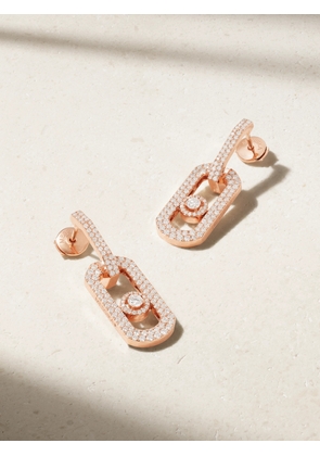 Messika - So Move Xl 18-karat Rose Gold Diamond Earrings - One size