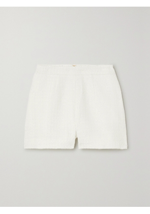 L'AGENCE - Ashton Bouclé Straight-leg Shorts - White - US0,US2,US4,US6,US8,US10,US12,US14