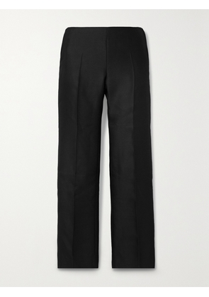The Row - Flame Wool And Silk-blend Straight-leg Pants - Black - US0,US2,US4,US6,US8,US10,US12,US14