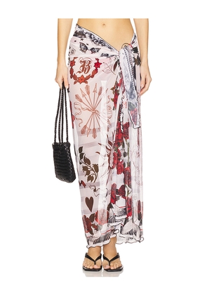 Agua Bendita Marine Sarong in Ivory.