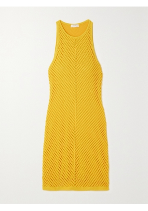 A.L.C. - Senna Crocheted Cotton Mini Dress - Yellow - x small,small,medium,large,x large