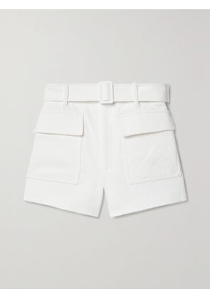 A.L.C. - Oakland Belted Cotton-blend Bouclé Shorts - White - US00,US0,US2,US4,US6,US8,US10,US12,US14